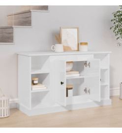 Buffet Blanc brillant 100x35,5x60 cm Bois d'ingénierie