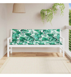 Coussins de banc de jardin lot de 2 motif de feuilles