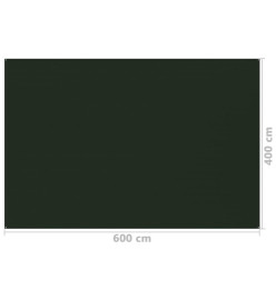 Tapis de tente 400x600 cm Vert foncé