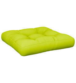 Coussin de palette vert vif 50x50x12 cm tissu