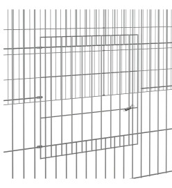 Cage à lapin 5 panneaux 541x109x54 cm Fer galvanisé