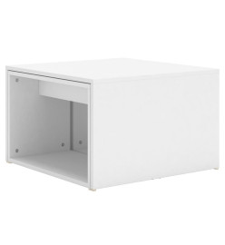 Tables basses gigognes 3 pcs Blanc 60x60x38 cm Aggloméré