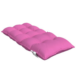 Coussins de chaise à dossier bas lot de 4 rose tissu oxford