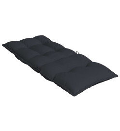 Coussins de chaise à dossier haut lot de 2 noir tissu oxford