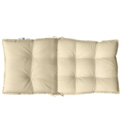 Coussins de chaise à dossier bas lot de 6 beige tissu oxford