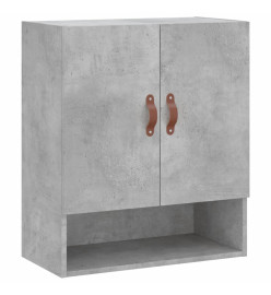 Armoire murale gris béton 60x31x70 cm bois d'ingénierie