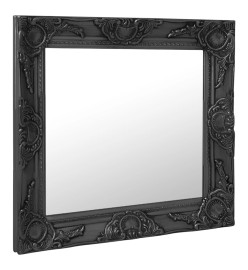 Miroir mural style baroque 50x50 cm noir