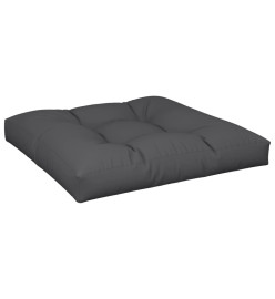 Coussin de palette noir 80x80x12 cm tissu