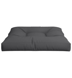 Coussin de palette noir 80x80x12 cm tissu