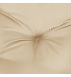 Coussin de palette beige 80x80x12 cm tissu