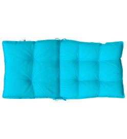 Coussins de chaise à dossier bas lot de 4 turquoise