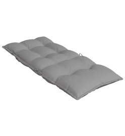 Coussins de chaise à dossier haut lot de 6 gris tissu oxford