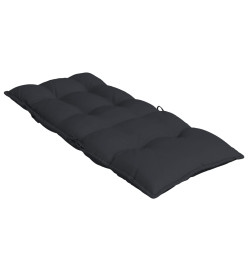 Coussins de chaise à dossier haut lot de 4 noir tissu oxford