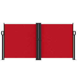 Auvent latéral rétractable rouge 120x600 cm