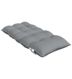 Coussins de chaise à dossier bas lot de 2 gris tissu oxford