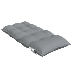 Coussins de chaise à dossier bas lot de 6 gris tissu oxford