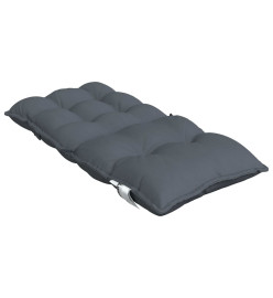 Coussins de chaise à dossier bas lot de 6 anthracite