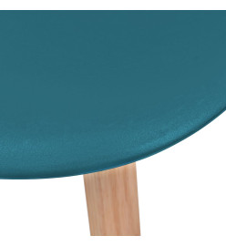 Chaises à manger lot de 2 turquoise plastique