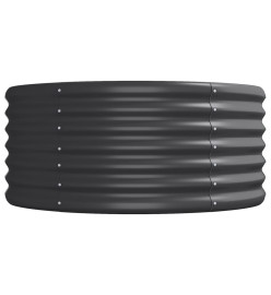 Lit surélevé de jardin Acier enduit de poudre Anthracite