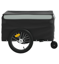 Remorque de vélo noir et gris 45 kg fer