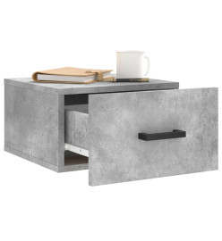 Tables de chevet murales 2 pcs gris béton 35x35x20 cm