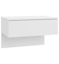 Table de chevet murale Blanc brillant