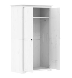 Garde-robe BODO blanc 101x52x176,5 cm bois massif de pin