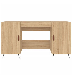 Bureau chêne sonoma 140x50x75 cm bois d'ingénierie