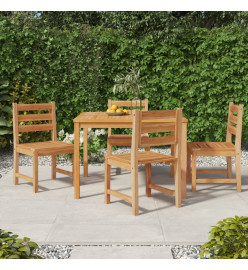 Ensemble à dîner de jardin 5 pcs Bois de teck massif