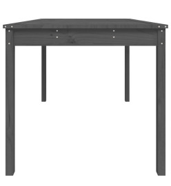 Table de jardin gris 121x82,5x76 cm bois massif de pin