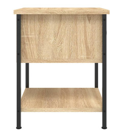 Table de chevet chêne sonoma 34x35,5x45 cm bois d'ingénierie