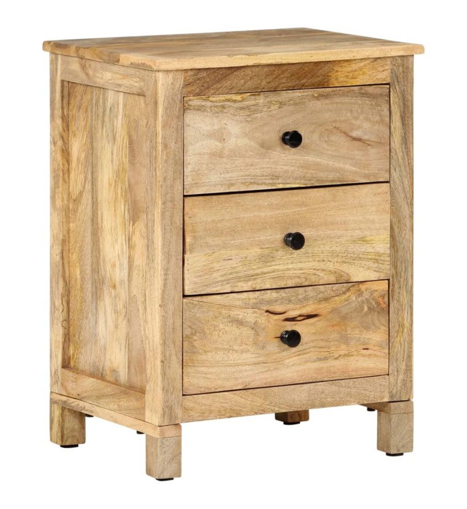 Table de chevet 45x35x60 cm Bois de manguier solide