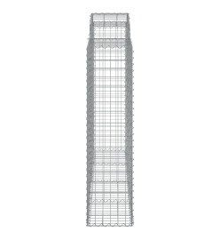 Paniers à gabions arqués 25 pcs 200x50x160/180 cm Fer galvanisé