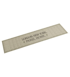 Tapis de cuisine lavable imprimé Home capitales 60x300 cm