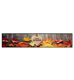 Tapis de cuisine lavable impression d'automne 60x300 cm velours