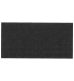 Panneaux muraux 12 pcs Noir 60x30 cm Tissu 2,16 m²