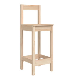 Tabourets de bar 2 pcs 40x41,5x112 cm bois massif de pin