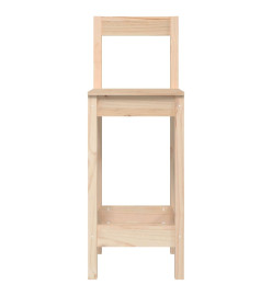 Tabourets de bar 2 pcs 40x41,5x112 cm bois massif de pin