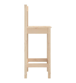 Tabourets de bar 2 pcs 40x41,5x112 cm bois massif de pin