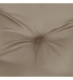 Coussin rond taupe Ø 100 x11 cm tissu oxford