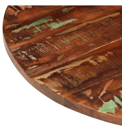 Dessus de table Ø 90x3,8 cm rond bois massif de récupération