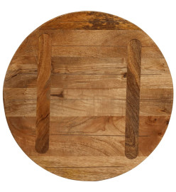 Dessus de table Ø 40x3,8 cm rond bois de manguier massif