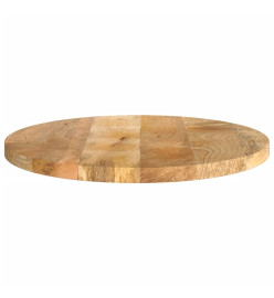 Dessus de table Ø 40x3,8 cm rond bois de manguier massif