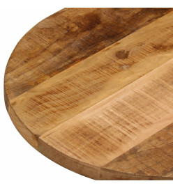 Dessus de table 120x60x3,8cm ovale bois massif de manguier brut