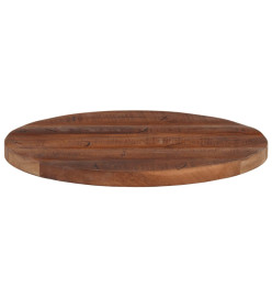 Dessus de table Ø 60x2,5 cm rond bois massif de récupération