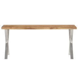 Banc avec bord vivant 105 cm bois d'acacia massif