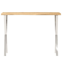 Table console à live edge 105x33x76 cm bois de manguier massif