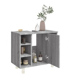 Armoire de bain Sonoma gris 60x32x53,5 cm Bois d'ingénierie