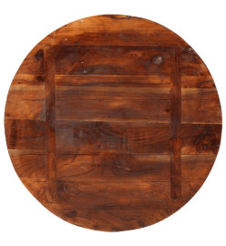 Dessus de table Ø 90x2,5 cm rond bois massif de récupération