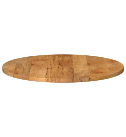 Dessus de table Ø 80x3,8 cm rond bois de manguier massif